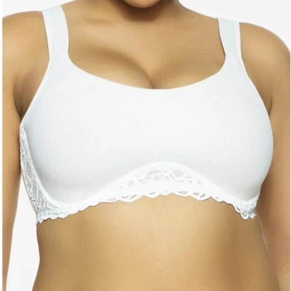 NWOT Paramour Marron Underwire Unlined Camisole Bra White 38DDD - Picture 1 of 7